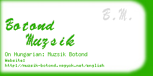 botond muzsik business card